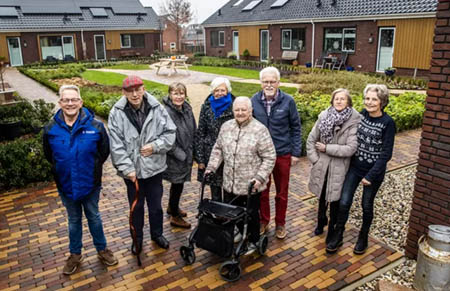 Het is goed wonen in een noabershofje.